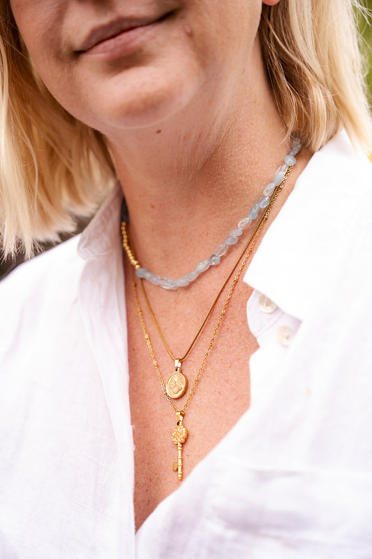 ALICE Waterproof Key Necklace 18k Gold