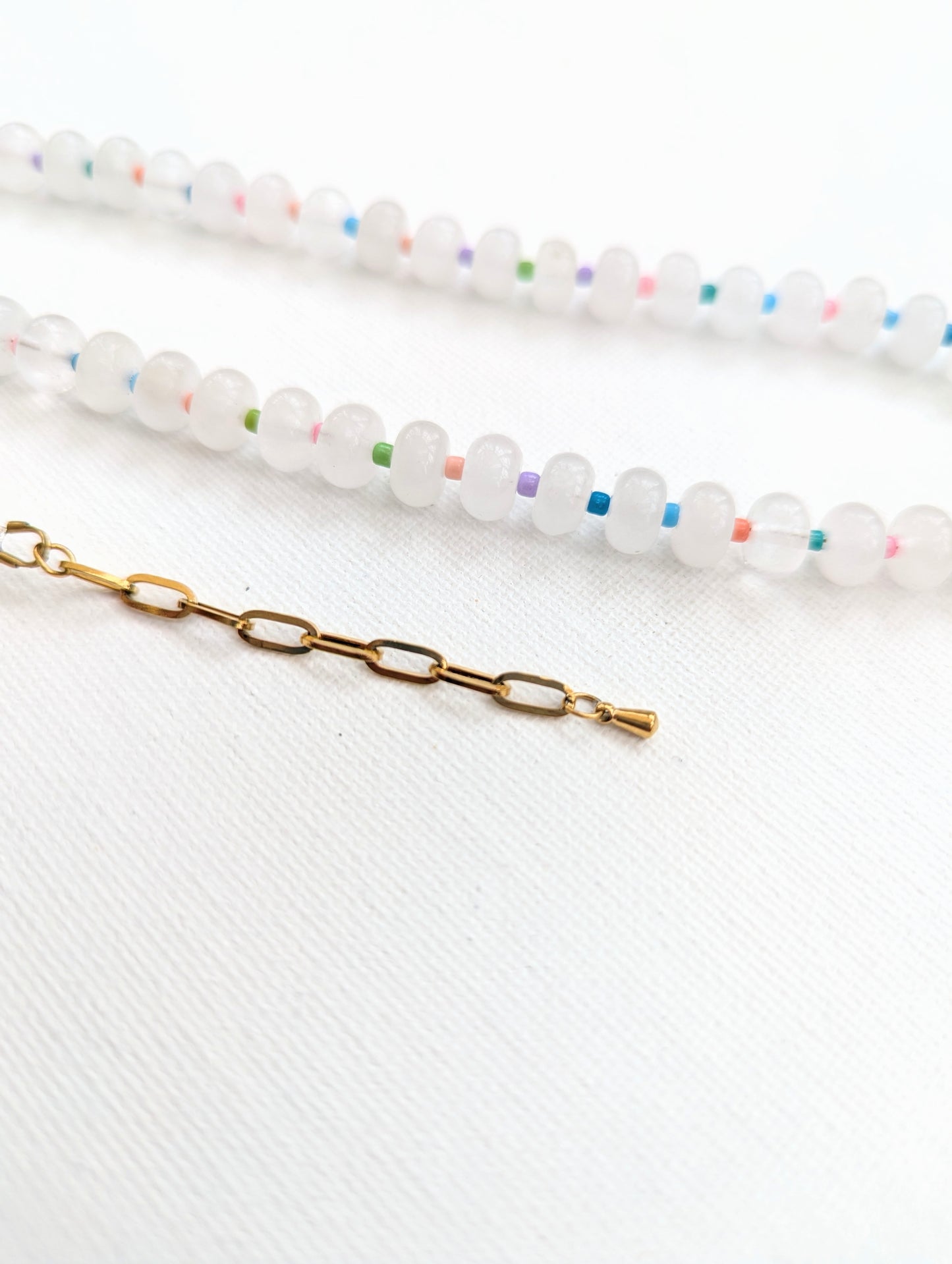 JOY Chunky Rainbow Gemstone Necklace