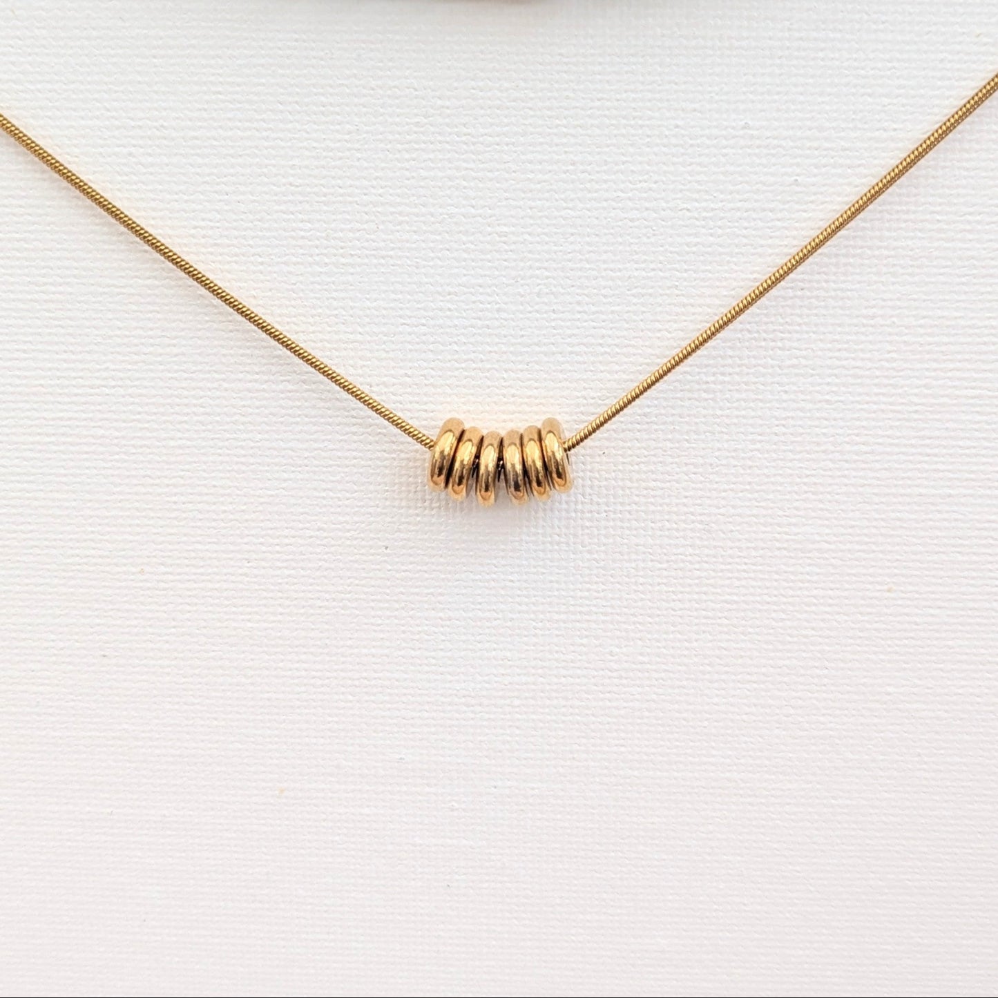 ODYSSEY Waterproof Gold Necklace with Six Discs