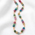 MEDINA Rainbow Tourmaline Necklace with 18k Gold