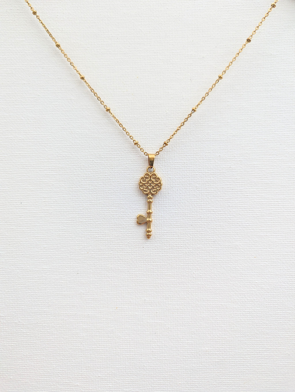 ALICE Waterproof Key Necklace 18k Gold