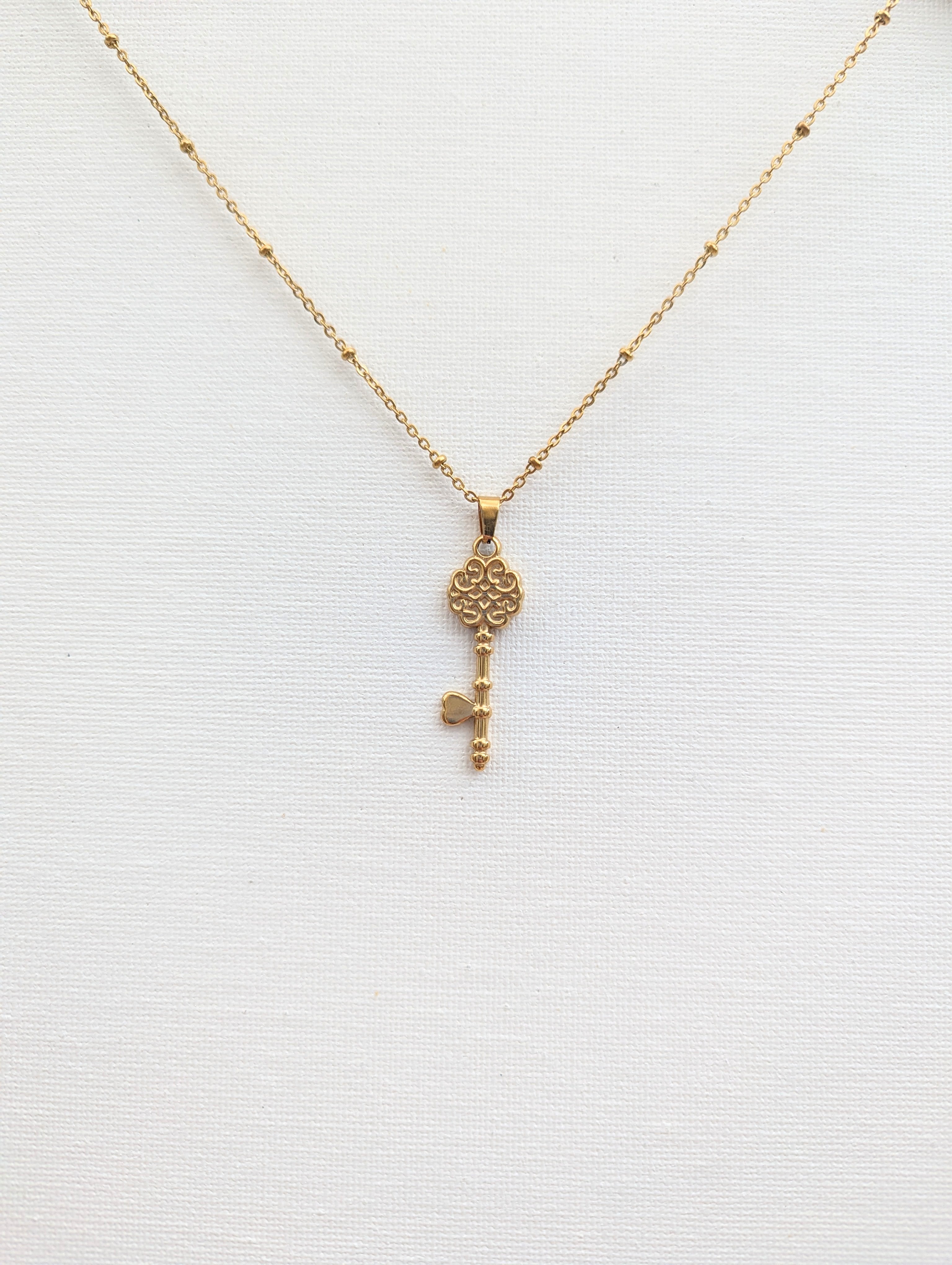 ALICE Waterproof Key Necklace 18k Gold