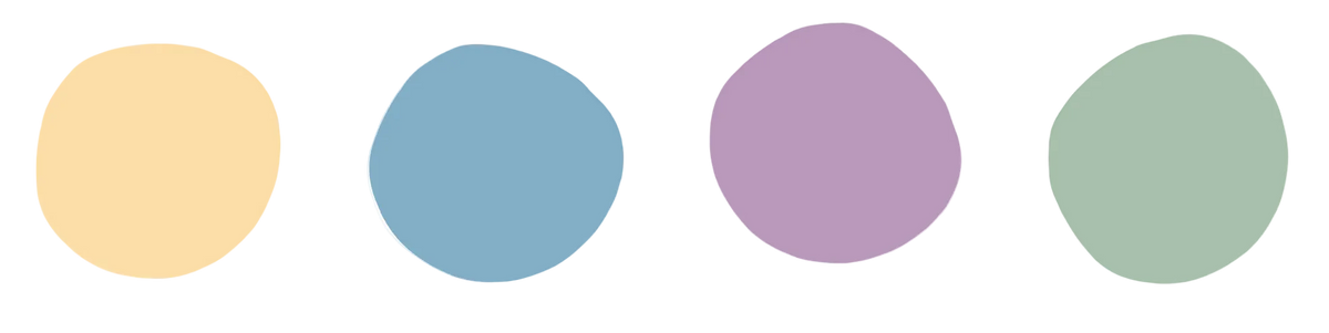 Four coloured gems