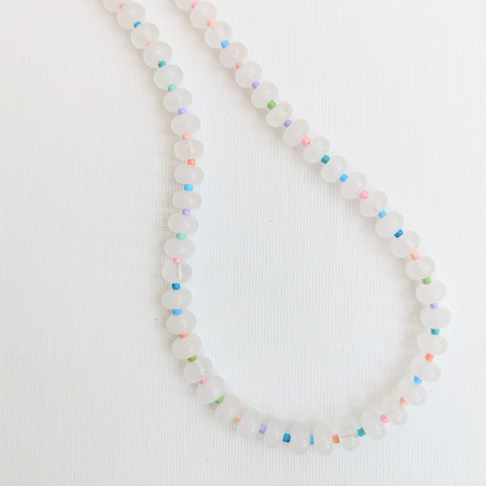 JOY Chunky Rainbow Gemstone Necklace