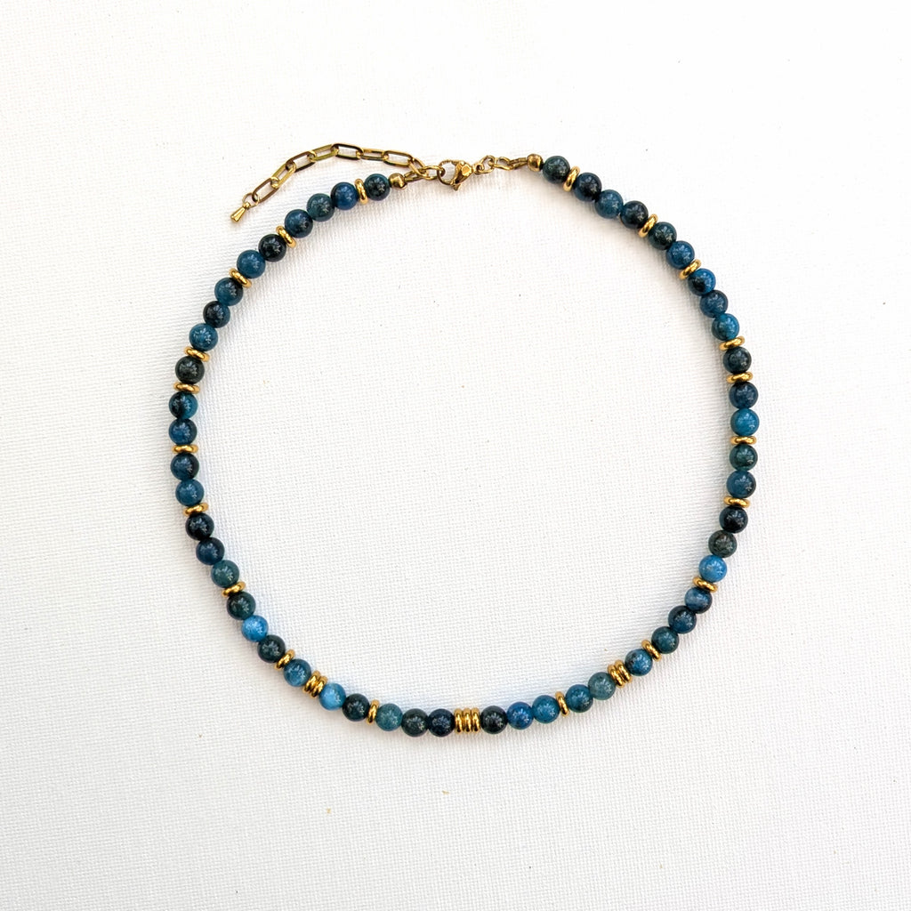 ODYSSEY Blue and 18k Gold Gemstone Necklace