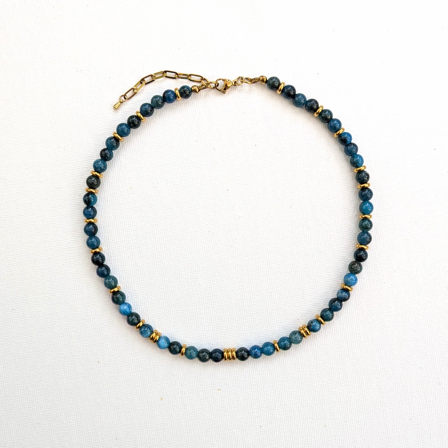 ODYSSEY Blue and 18k Gold Gemstone Necklace