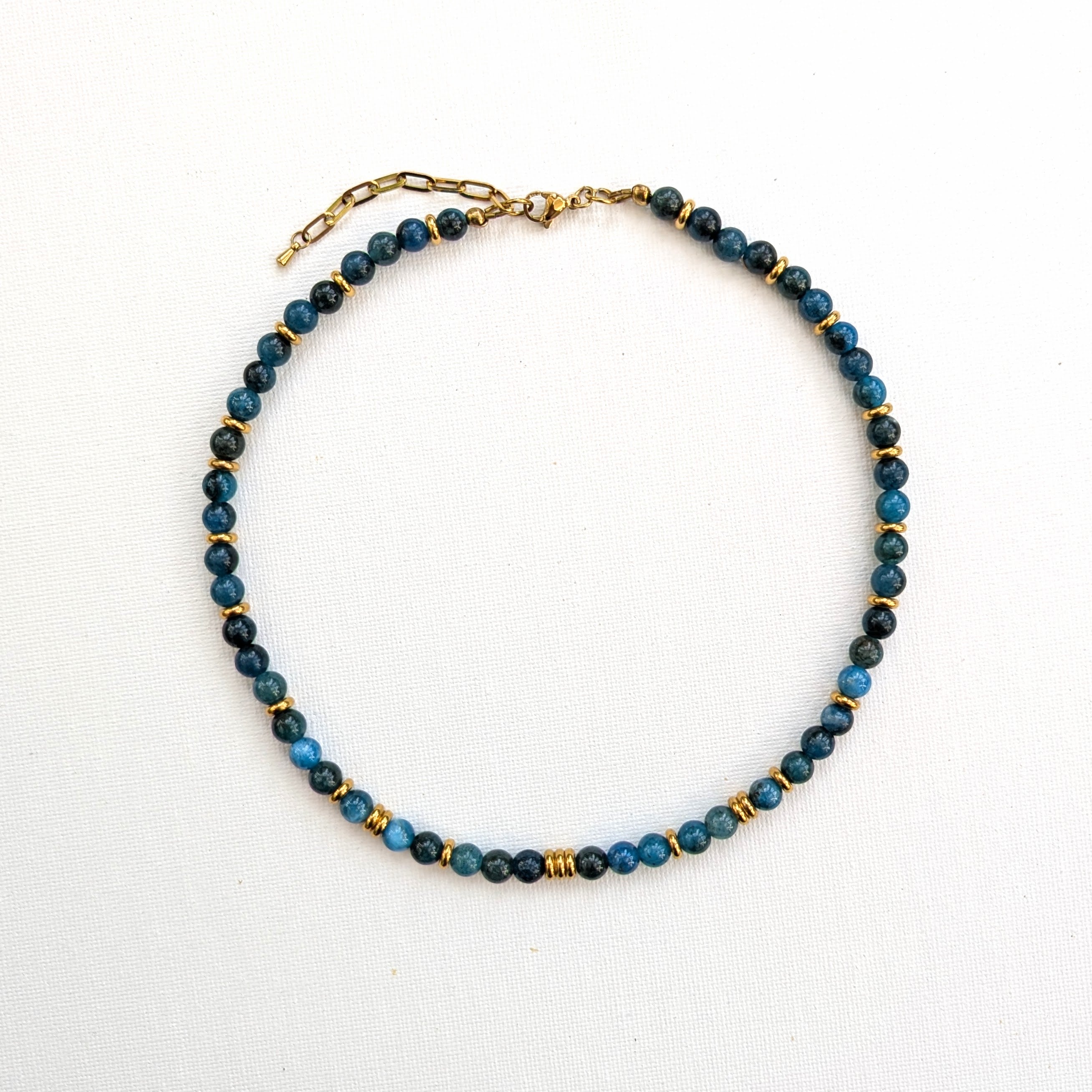 ODYSSEY Blue and 18k Gold Gemstone Necklace