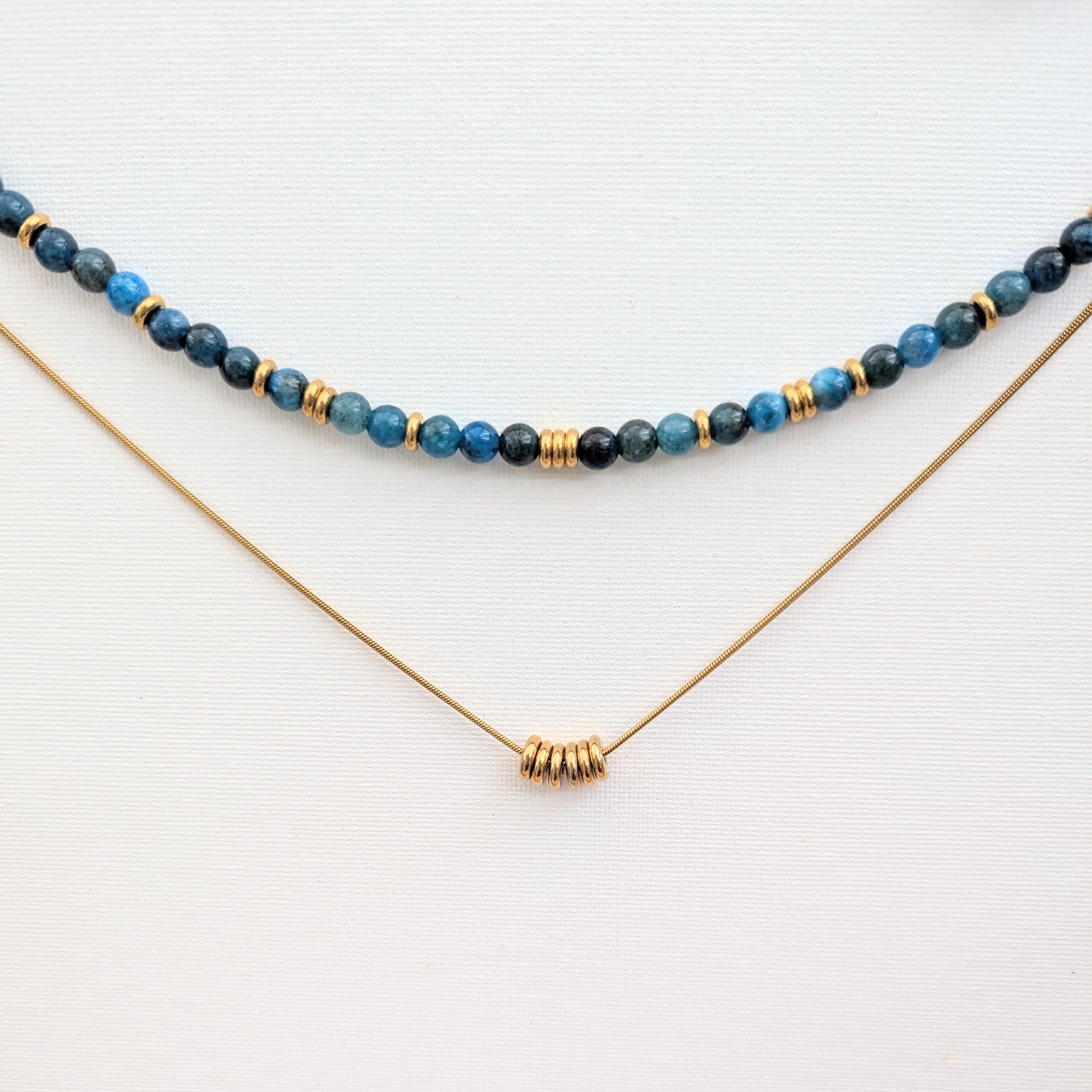 ODYSSEY Waterproof Gold Necklace with Six Discs