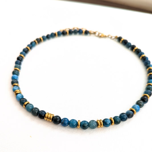 ODYSSEY Blue and 18k Gold Gemstone Necklace