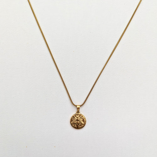 BEELOVED Waterproof Bee Necklace 18k Gold